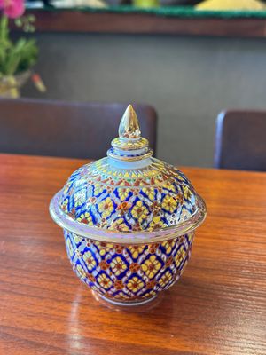 Benjarong Bowl with Lid , Size S