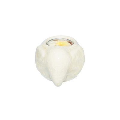 Elephant ceramic Candle holder - Beige