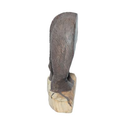Handmade wooden Elephant bum - Small dark bum