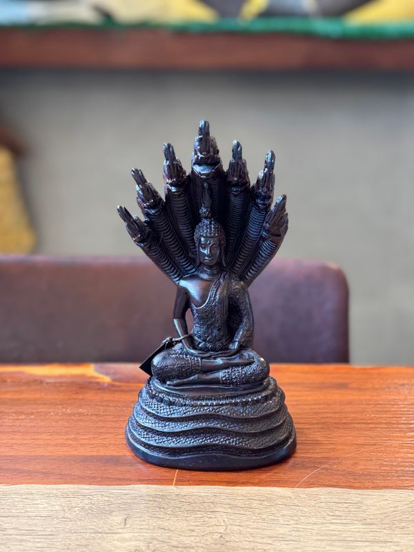Resin Buddha Sheltered by Naga Hood