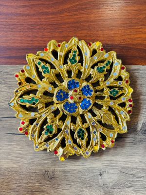 Hand carved Wooden Wall Plaque ( Circle )