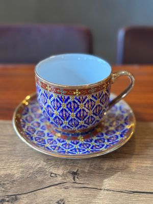Benjarong Coffee Cup and Saucer (F)