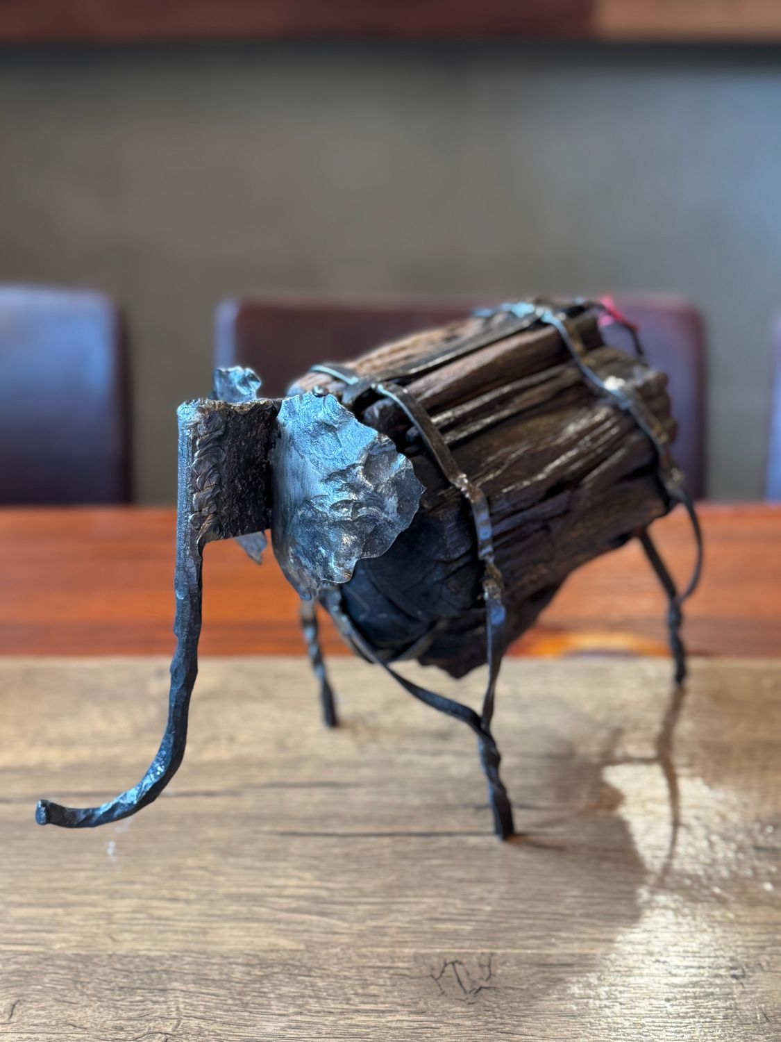 Metal Art with Wood (A)