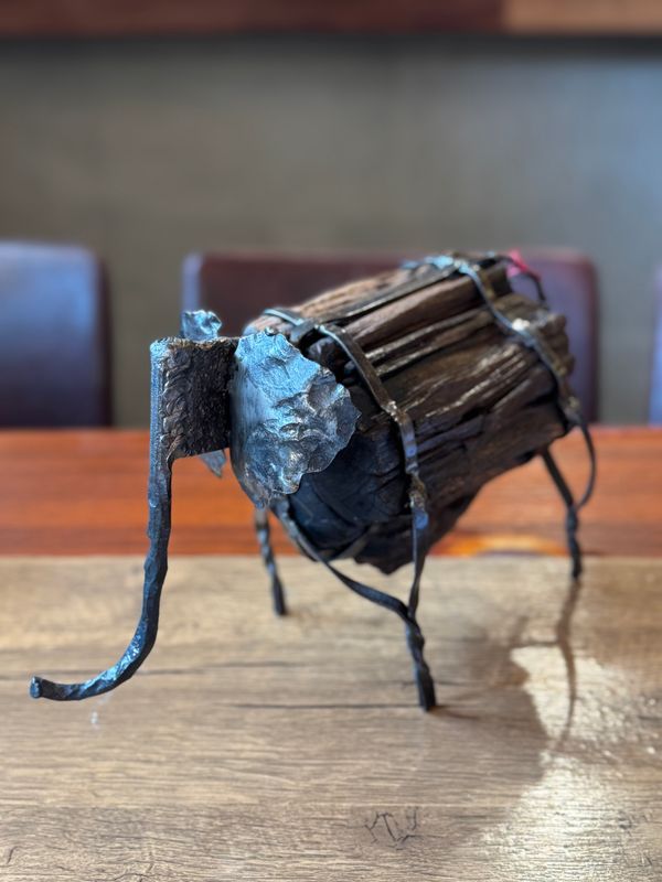 Metal Art with Wood (A)