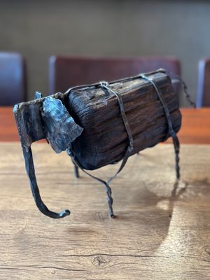 Metal Art with Wood (B)