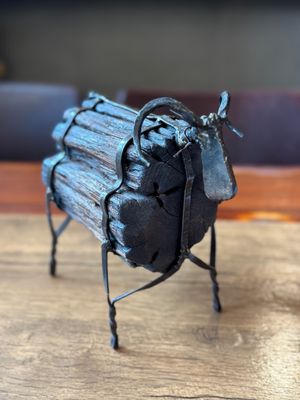Metal Art with Wood (C)