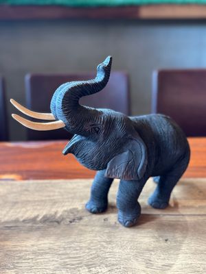 Hand Carved Wooden Elephant (G)