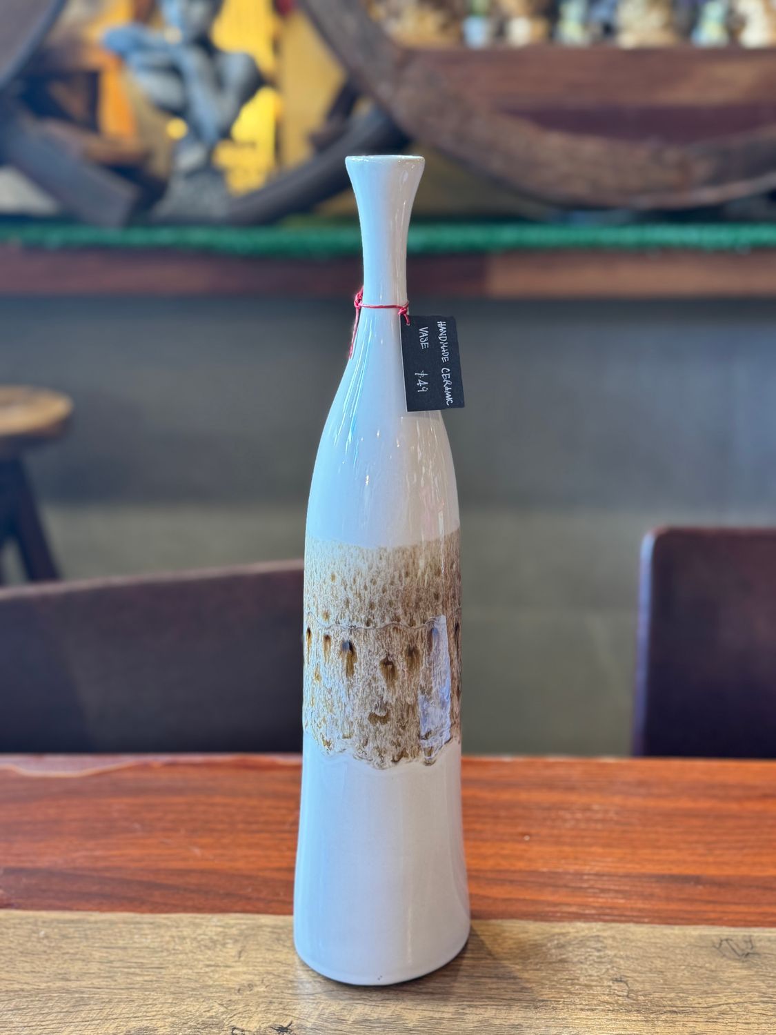 Handmade ceramic tall Vase - 38 cm
