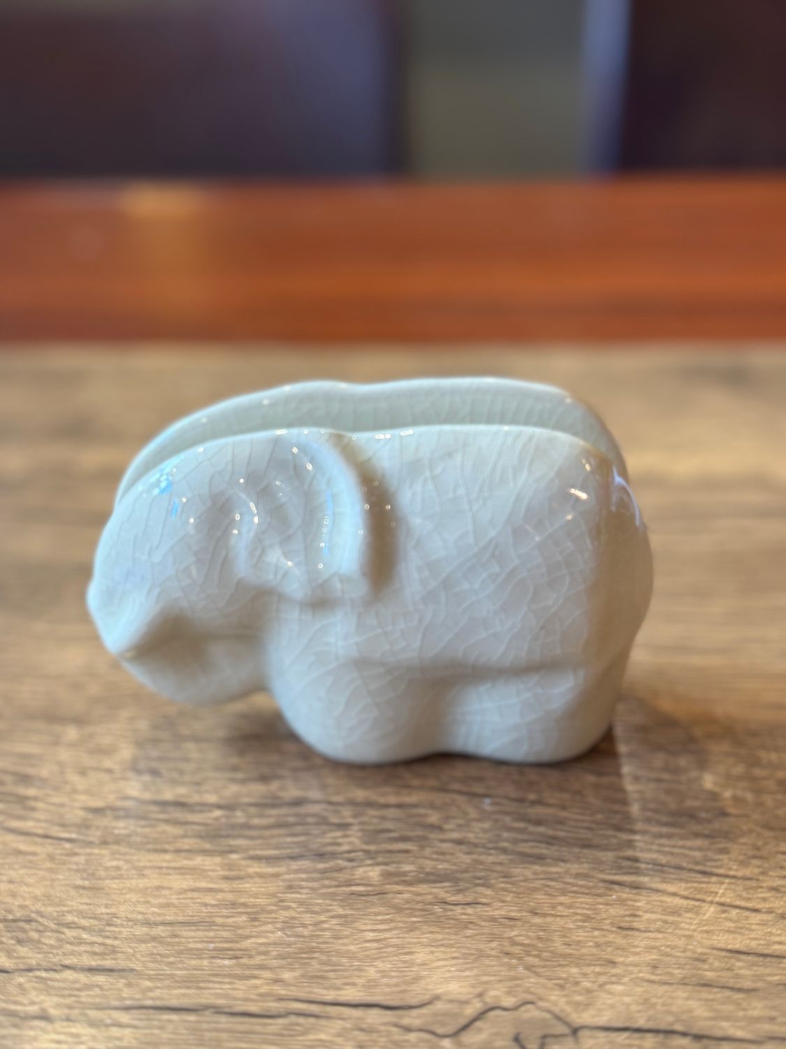 Elephant business card holder - Beige