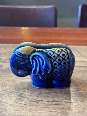 Elephant business card holder - Dark Blue