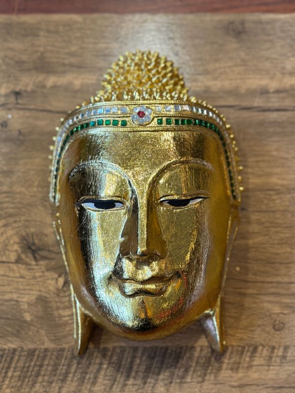 Wooden Buddha Face (M)