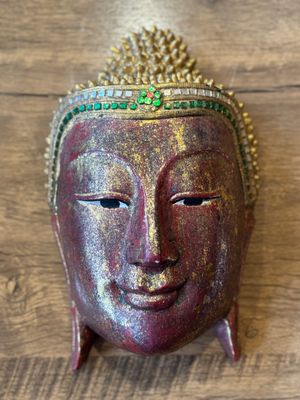 Wooden Buddha Face (M)