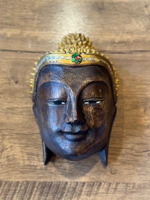 Wooden Buddha Face (S)