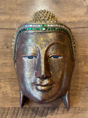 Wooden Buddha Face (M)