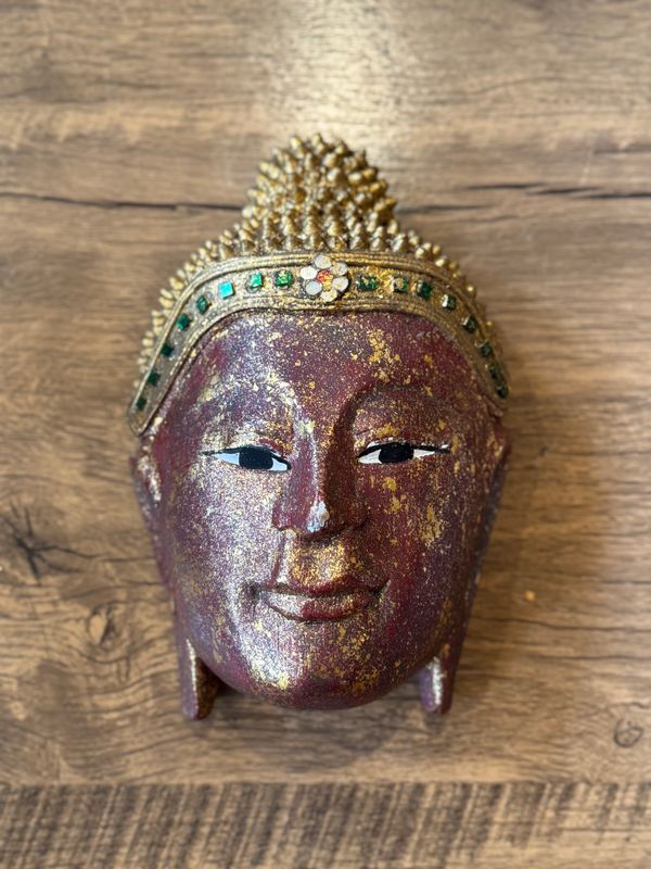 Wooden Buddha Face (S)