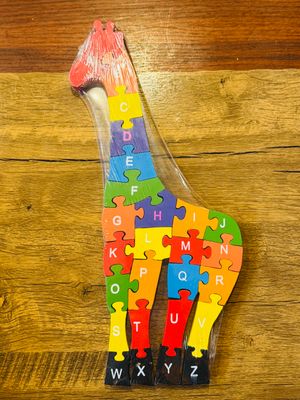 Handmade Wooden Jigsaw (Giraffe)