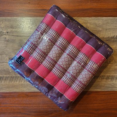 Handmade Thai seat cushion - Red