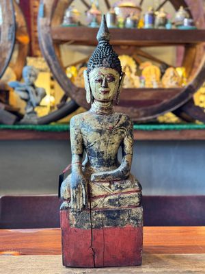 Wooden Burmese Style Buddha