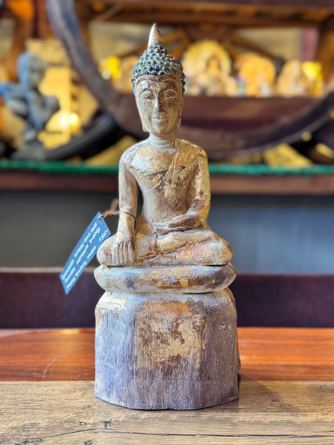 Hand Carved Wooden Buddha