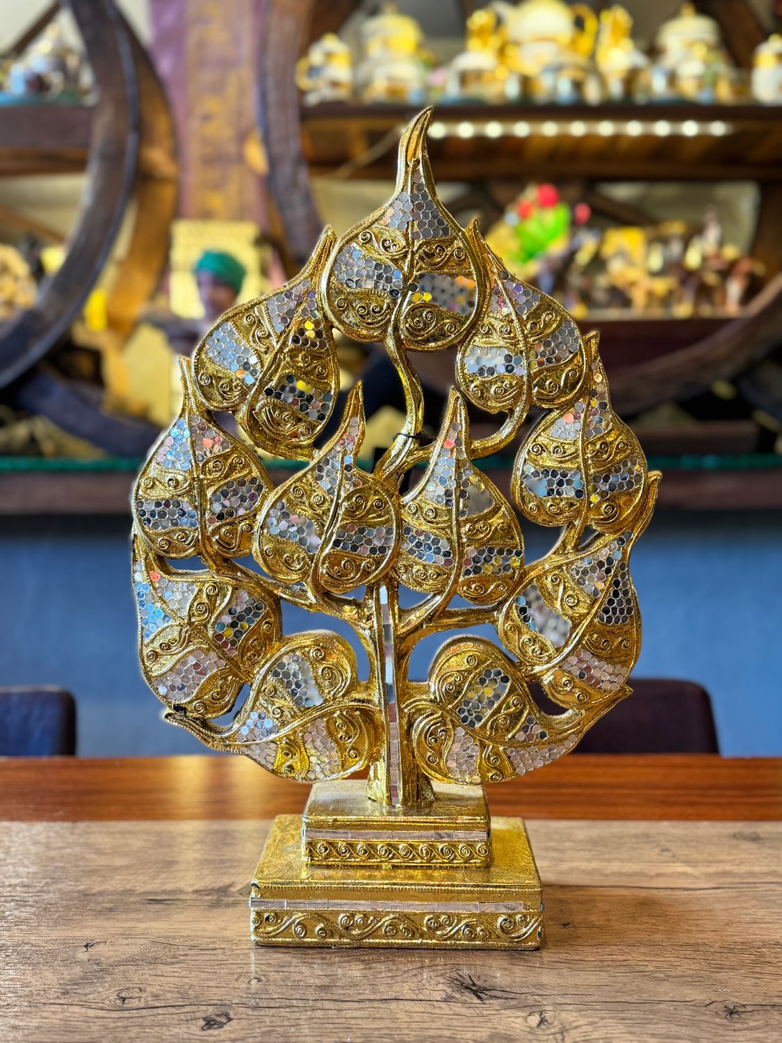 Hand Carved Wooden Pho Tree