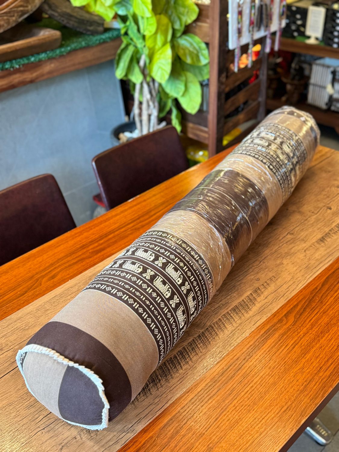 Traditional Thai Bolster ( Brown )