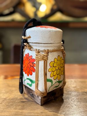 Spun Bamboo Rice Container (S)