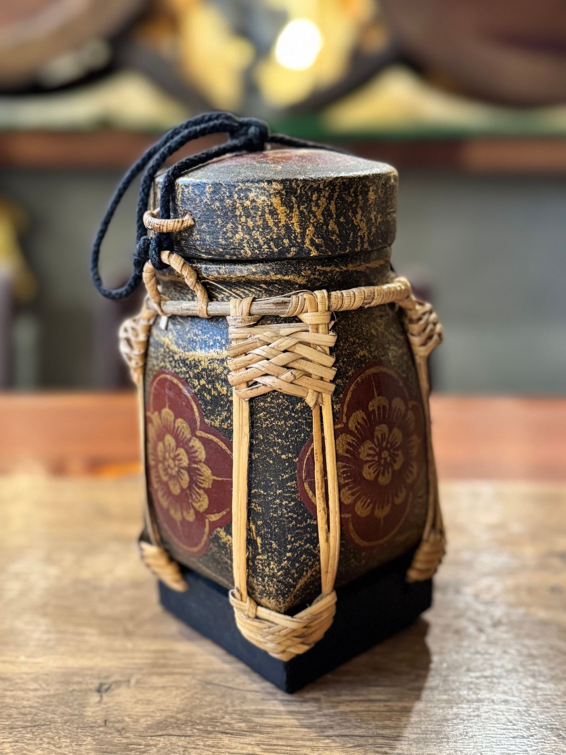 Spun Bamboo Rice Container (S)