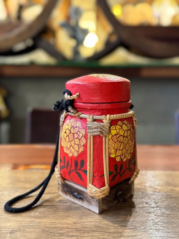 Spun Bamboo Rice Container (S)
