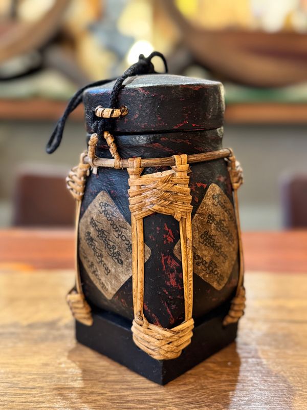 Spun Bamboo Rice Container (S)