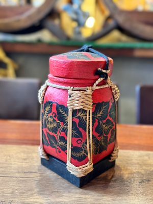 Spun Bamboo Rice Container (M)