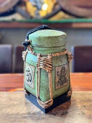 Spun Bamboo Rice Container (M)