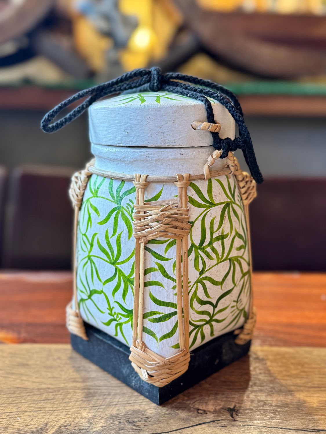 Spun Bamboo Rice Container (M)
