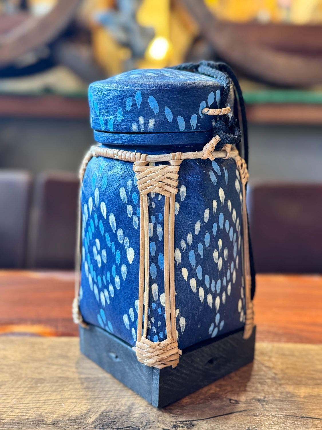 Spun Bamboo Rice Container (M)