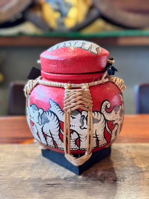 Spun Bamboo Rice Container (M)