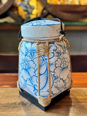 Spun Bamboo Rice Container (L)