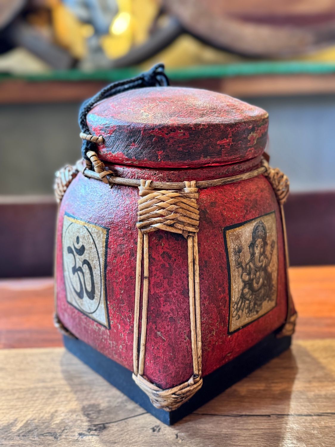 Spun Bamboo Rice Container (L)