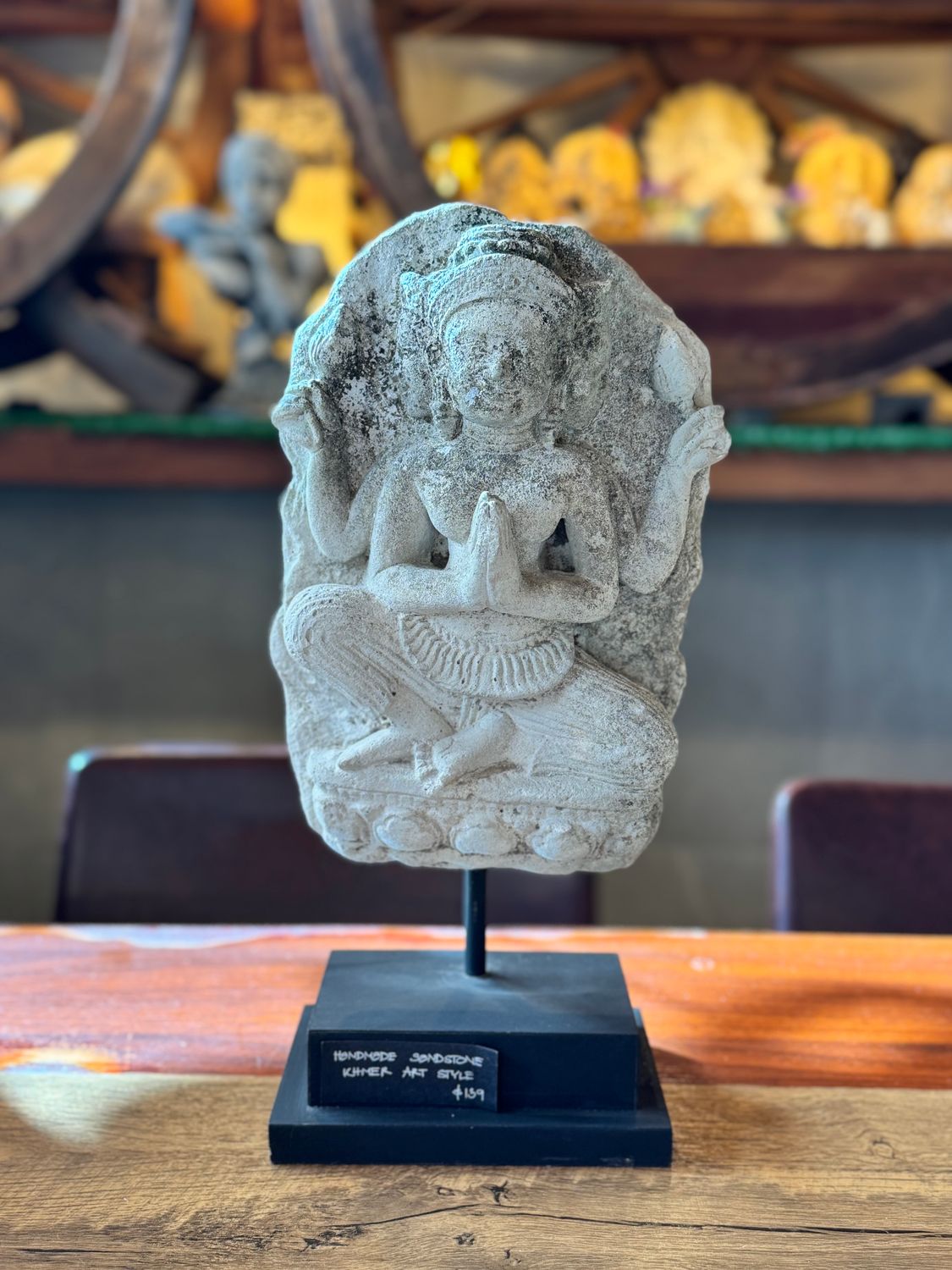 Handmade Sandstone, Khmer Art Statue
