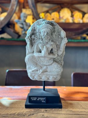 Handmade Sandstone, Khmer Art Statue