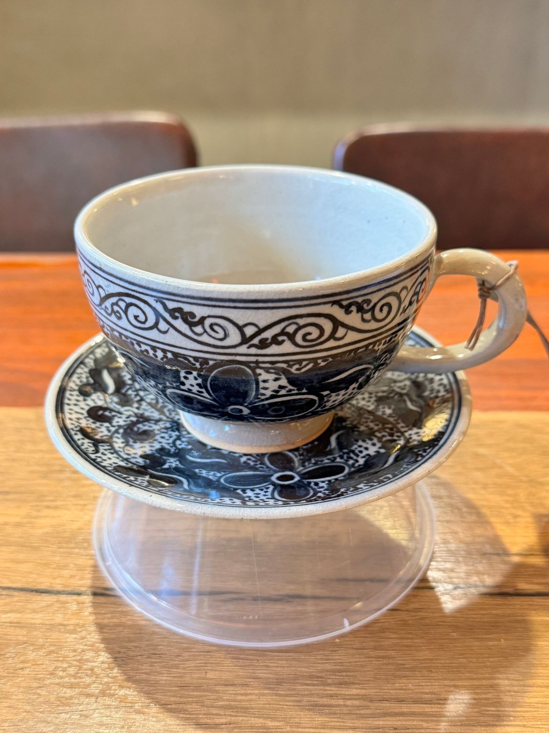 Ceramic Wiang-Khalong Coffee Cup with Coaster