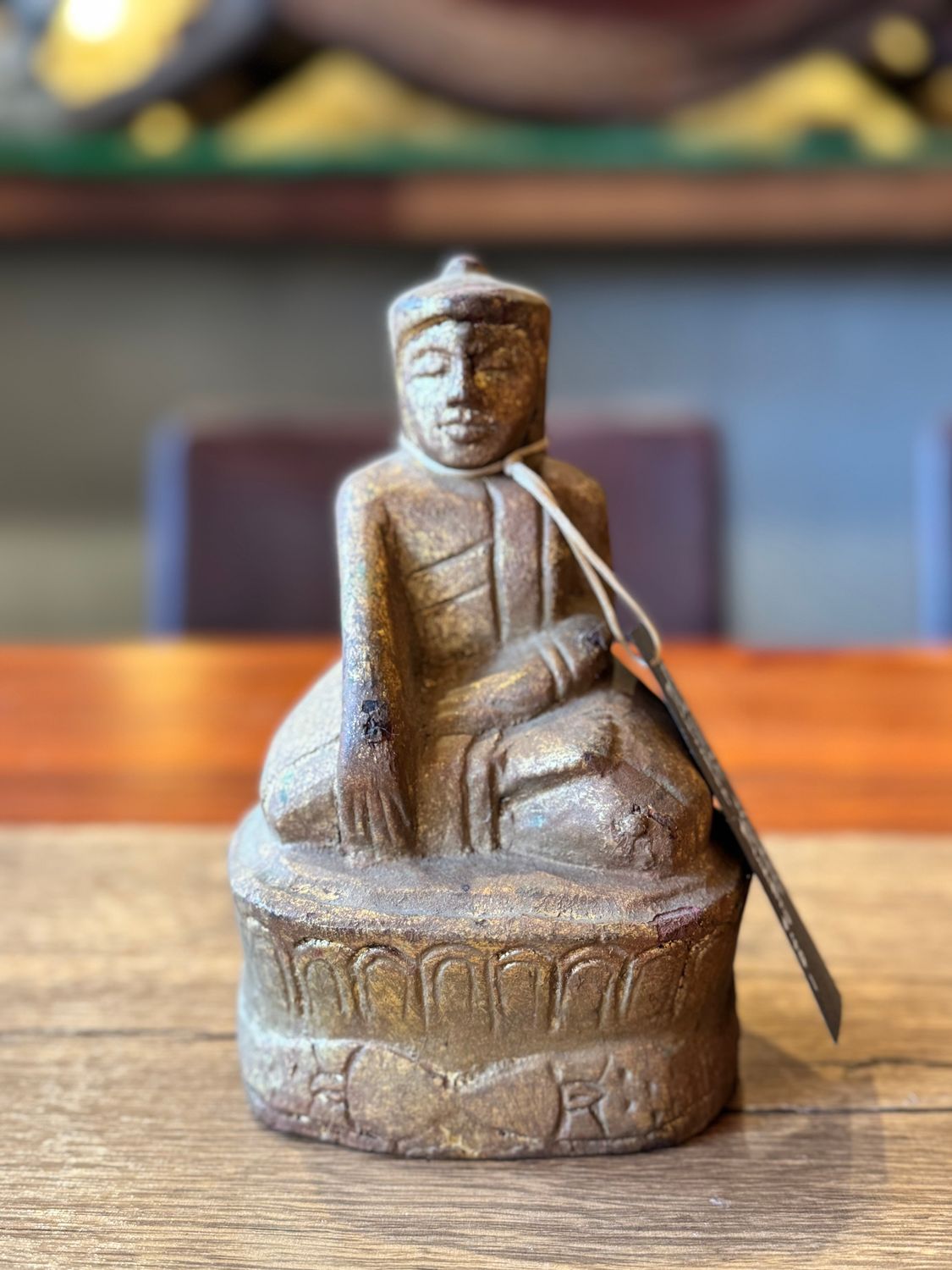 Hand Carved Wooden Buddha (S)