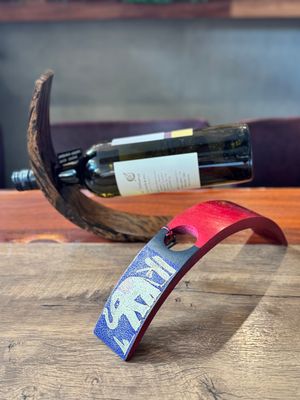 Handmade Wooden Wine Bottle Holder