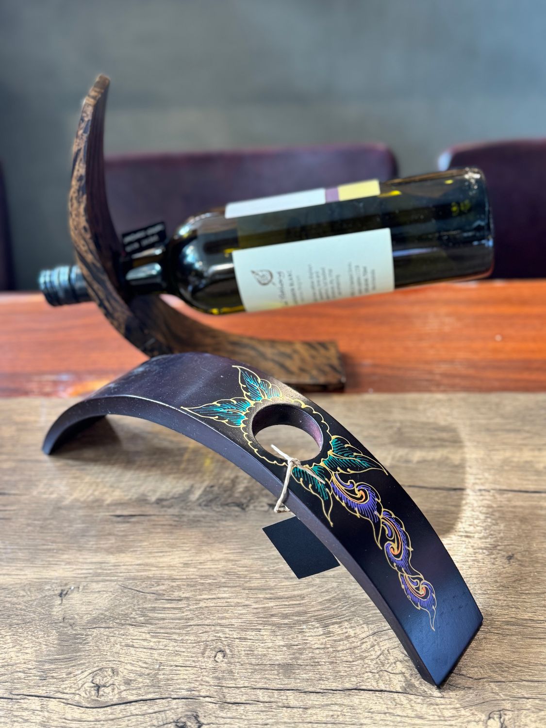 Handmade Wooden Wine Bottle Holder