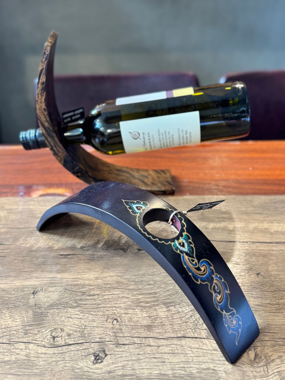 Handmade Wooden Wine Bottle Holder