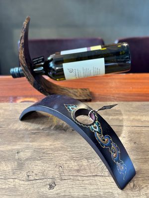 Handmade Wooden Wine Bottle Holder