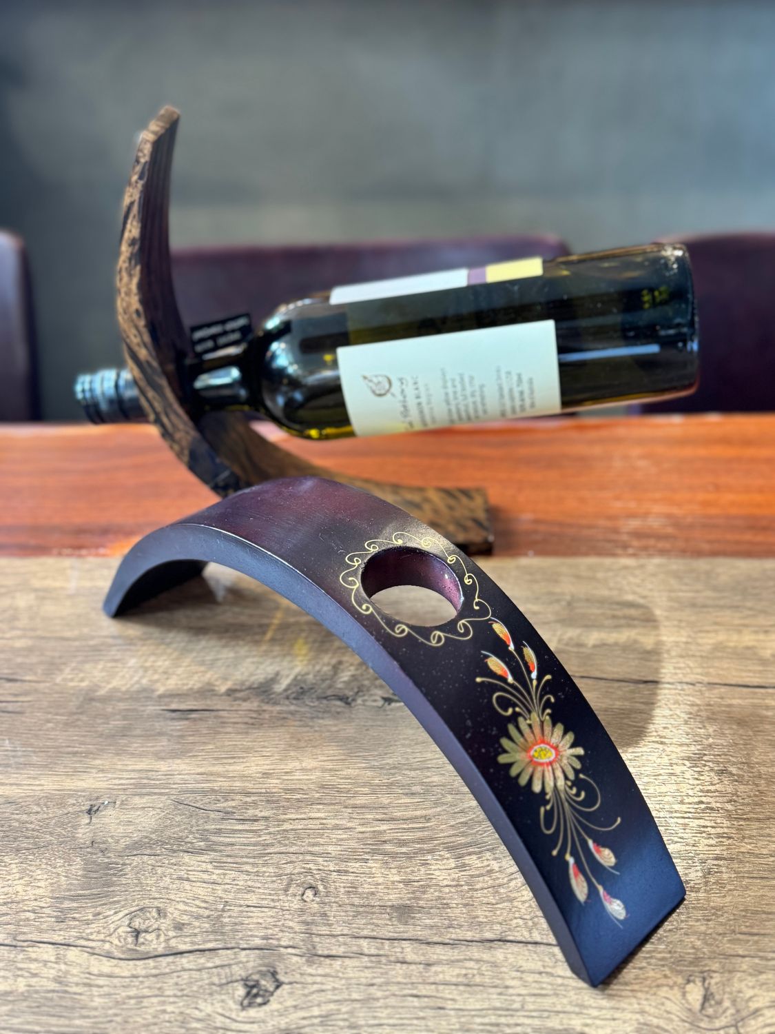 Handmade Wooden Wine Bottle Holder