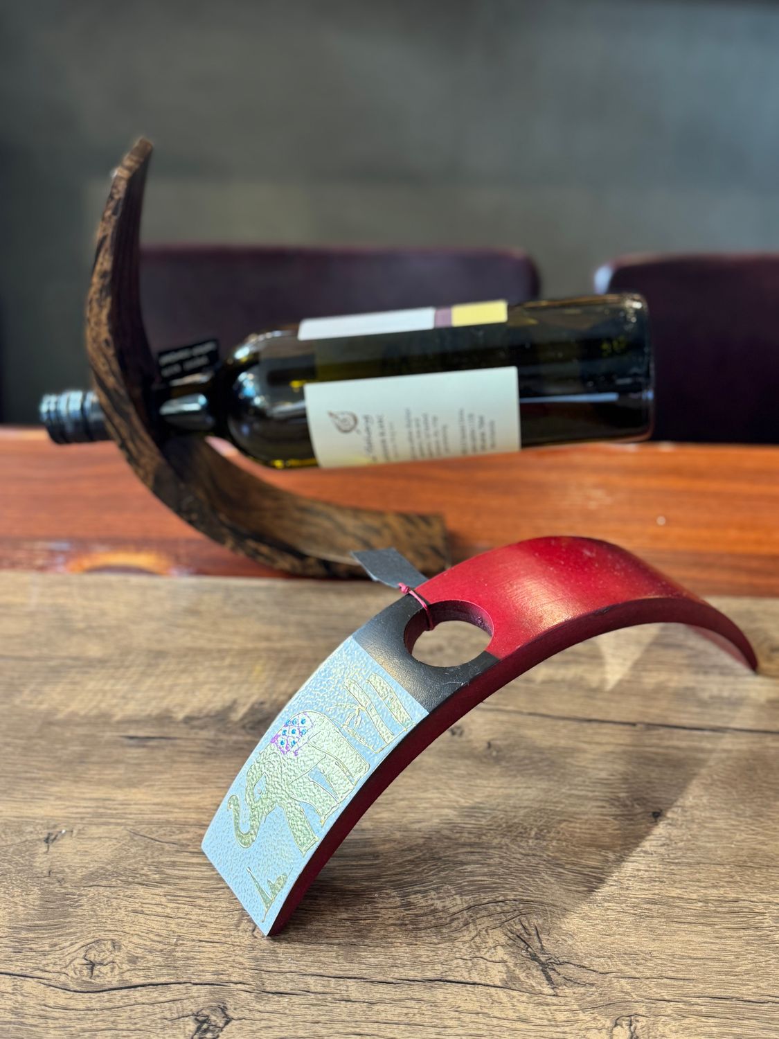 Handmade Wooden Wine Bottle Holder