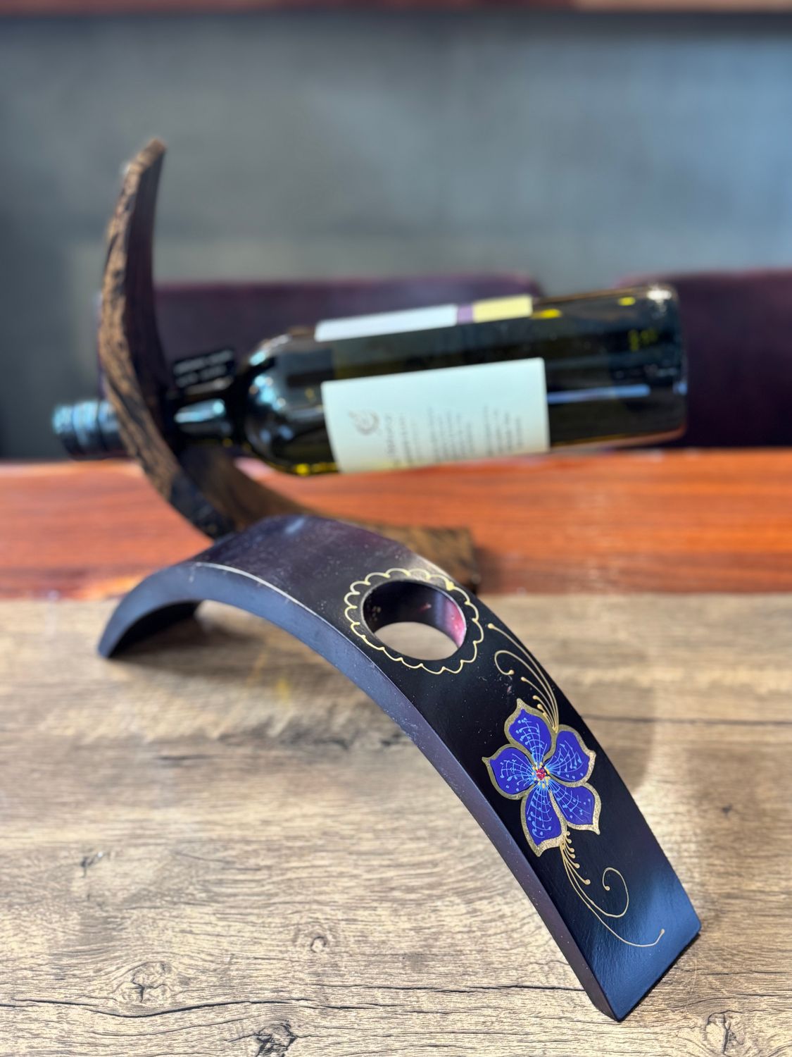 Handmade Wooden Wine Bottle Holder