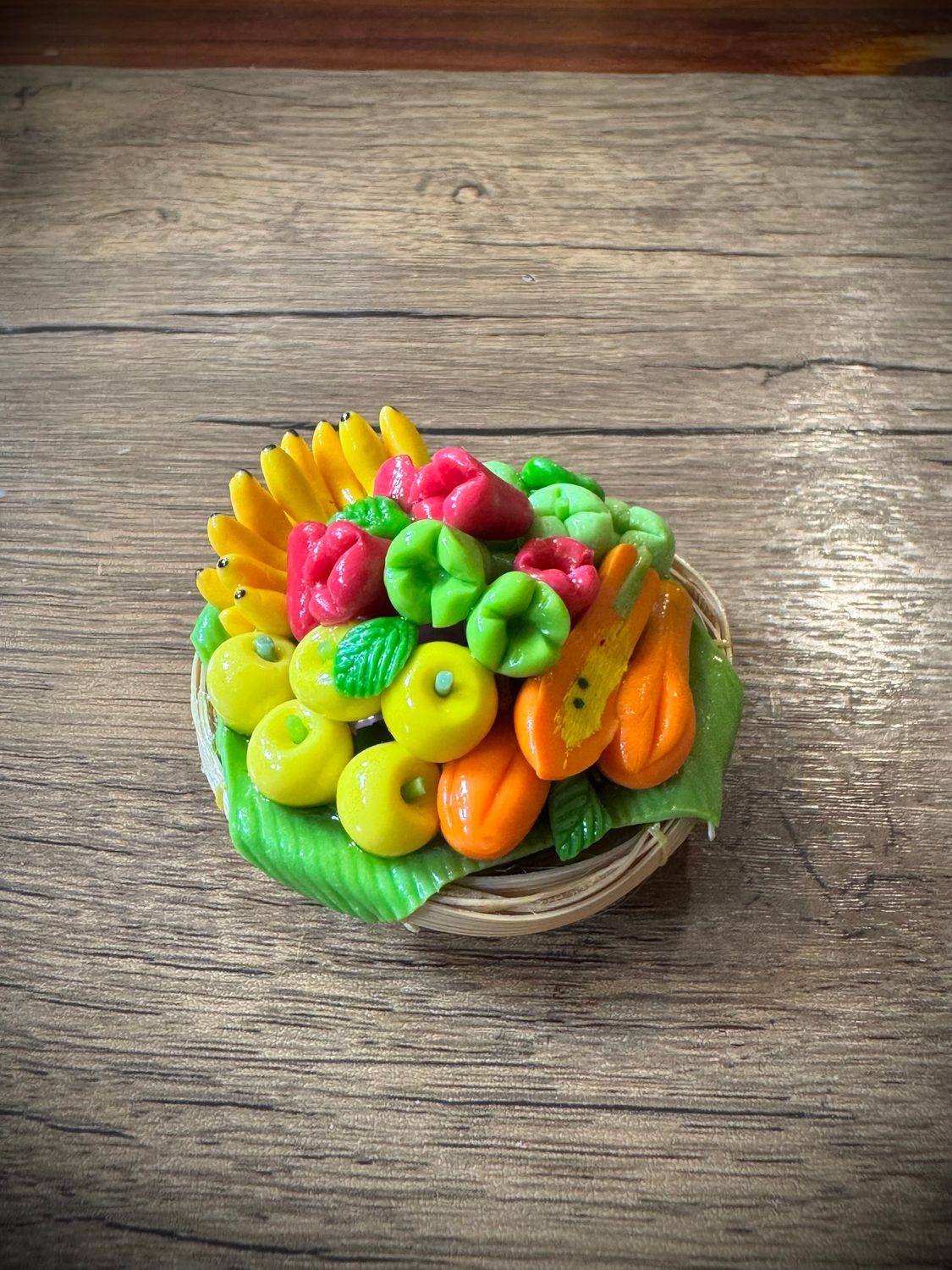 Miniature Thai Fruits Basket Magnet