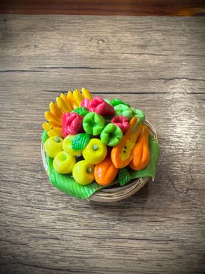 Miniature Thai Fruits Basket Magnet