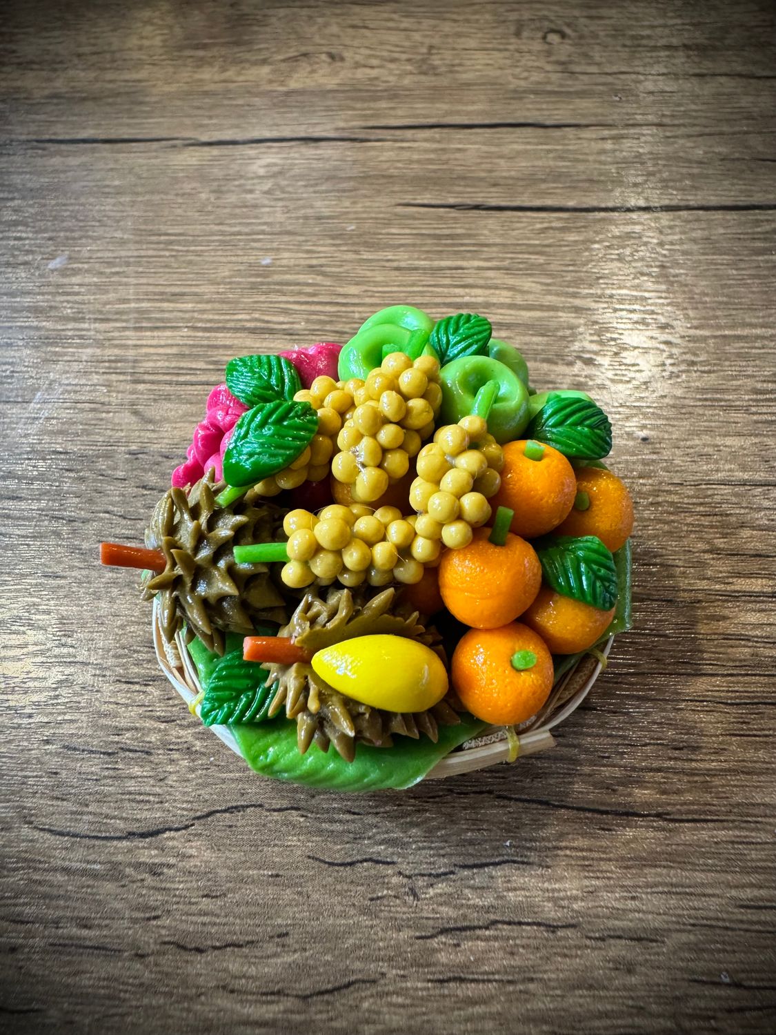 Miniature Thai Fruits Basket Magnet